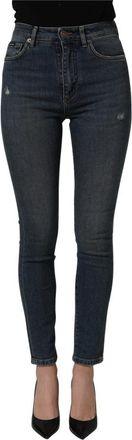 Dolce & Gabbana Skinny Denim Jeans - Dames - Skinny Jeans - Blauw - XS - Denim - Jeans