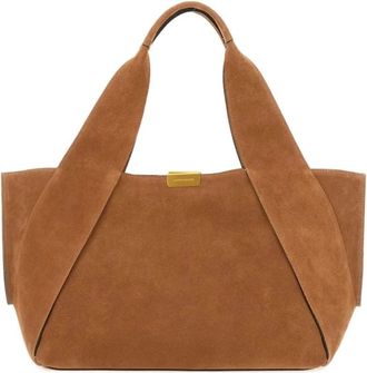 Gianni Chiarini Tote Bags, female, Brown, Size: ONE SIZE Vivi Suede Large Tote Bag