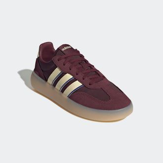 adidas Sneaker ADIDAS SPORTSWEAR BARREDA DECODE, Damen, Gr. 40, braun (maroon, warm vanilla, royal blau), Leder, Textil, Schuhe Sneaker, inspiriert vom Desig