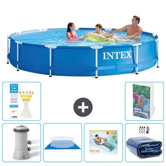 Intex Piscina Con Estructura Redonda - 366x76 Cm - 7-piezas S345