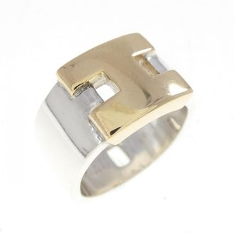 Herm&egrave;s Silver Band Ring (Pre-Owned)