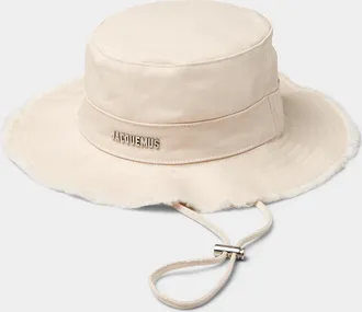 Jacquemus Womens Artichaut solid bucket hat