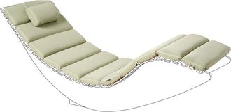 Beliani Beliani - Coj&iacute;n Para Tumbona De Jard&iacute;n Con Reposacabezas Resistente A Los Rayos Uv Verde Brescia