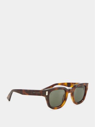Saint Laurent Large Medium Zonnebril SL 838 - Heren - Zonnebrillen - Bruin - ONE Size - Nylon - Accessoires