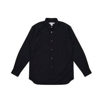 Comme Des Gar&ccedil;ons Fr-B502-W26 Pinstripe overhemd - Heren - Overhemden - Blauw - Maat: M Wol