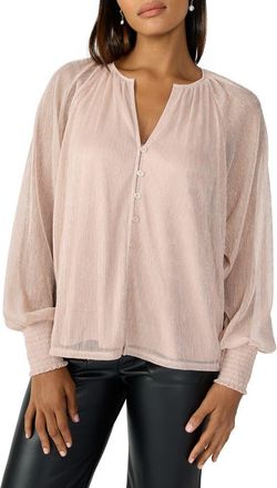 Sanctuary Love Always Metallic Knit Top in Pink Champ at Nordstrom Rack, Size X-Small