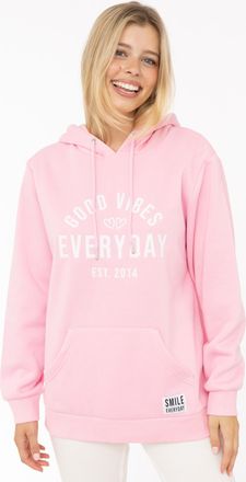 Zwillingsherz Hoodie ZWILLINGSHERZ Everyday, Damen, Gr. L/XL, rosa, Sweatware, Obermaterial: 80% Polyester, 20% Baumwolle, Sweatshirts Hoodie, Mini-Me,mit Stickerei