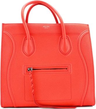 Celine Phantom Bag Grainy Leather Medium tote bag - Oranje