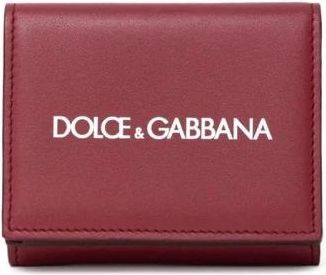 Dolce & Gabbana Rode Kalverleren Portemonnee voor Mannen - Heren - Portefeuilles - Rood - ONE Size - Leer - Accessoires