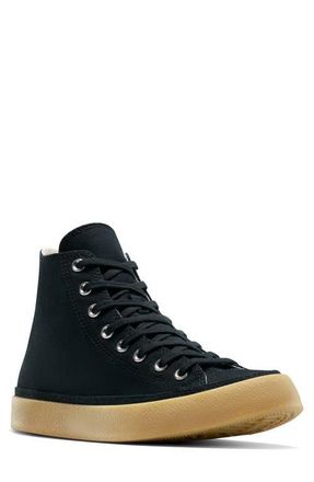 Converse Chuck Taylor All Star Canvas High Top Sneaker in Black/Black/Gum at Nordstrom, Size 9