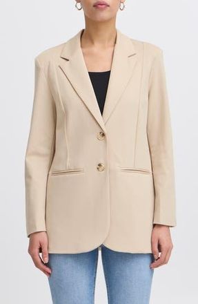 Ichi Oversize Notch Lapel Blazer in Doeskin at Nordstrom Rack, Size X-Small