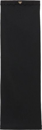 Prada Gonna midi a coste - Nero