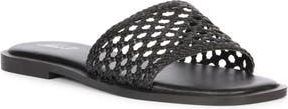 SaintG Jade Woven Slide Sandal in Black at Nordstrom Rack, Size 10Us / 40Eu