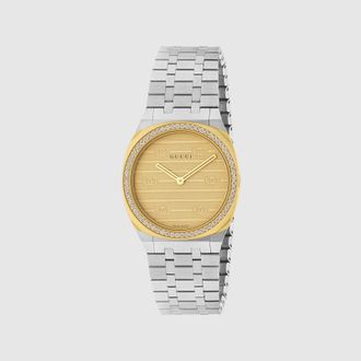 Gucci 25H Watch, 30mm, Gold, Gold