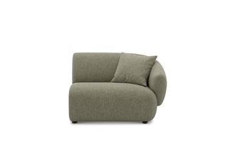 Castlery Auburn Right Arm Sofa Customized, Performance Classic Twill Moss, Spill Resistant, Modular for Castlery