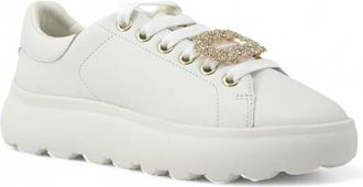 Geox Spherica Ec 4.1 - Dames - Sneakers - Wit - 39 EU - Leer - Schoenen