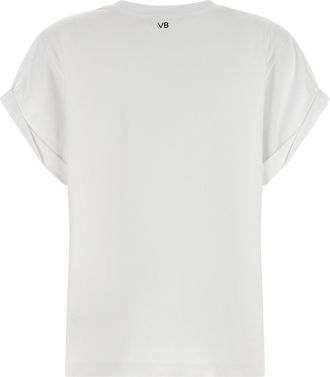 Victoria Beckham Womens White Cotton T-Shirt