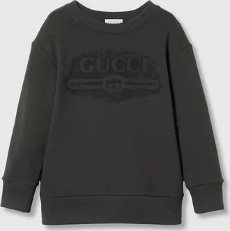 Gucci Kids - Cotton Printed Sweatshirt, Size 10 years, Black, Ready-to-wear