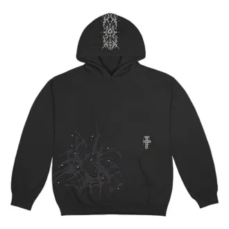 Travis Scott Cactus Jack FW22 Studded Hoodie Black TS-22FW007