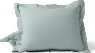 Coyuchi Refined Organic Cotton Percale Euro Sham in Dew at Nordstrom