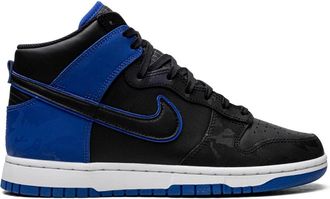 Nike Dunk High SE Camo Black Royal sneakers - unisex - Rubber/Fabric/Calf Leather - 8.5