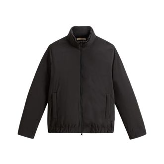 Woolrich Cloud Lewis Bomber - Heren - Zomerjassen - Zwart - S - Wol - Jassen