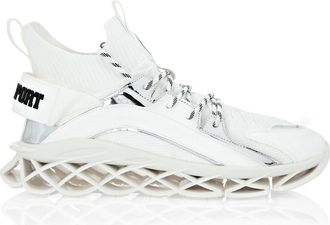 Plein Sport Runner Sneaker Tiger Unisex in White at Nordstrom, Size 41
