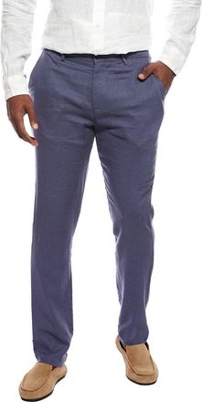 Onia Linen-Blend Flat Front Pant