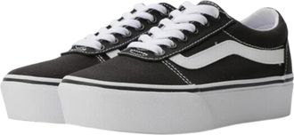 Vans Ward Sneaker in Black/White Canvas Women