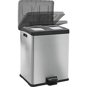 EKO Pedal-abfallsammler Volumen 2 X 30 L Bxhxt 459 X 636 X 495 Mm
