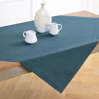 Solino Home Linen Table Throw - Fete, 52 x 52, 52 x 52 in Peacock Blue at Nordstrom, Size Medium