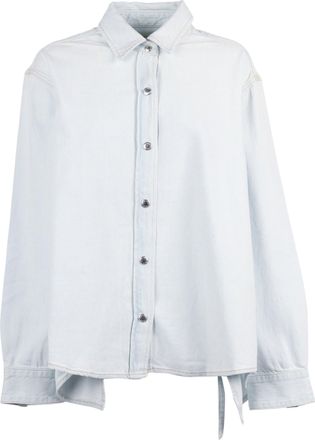 A Gold E Theo Asymmetrical Open Back Casual Shirt