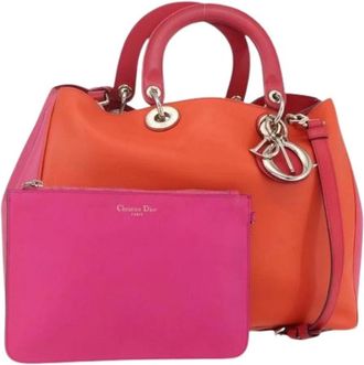 Dior Pre-owned Handbags, female, Orange, Size: ONE SIZE Pre-owned Vintage Hand Bag