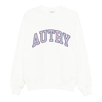 Autry Sweatshirts, male, White, Size: S 036W Jersey Sweatshirt