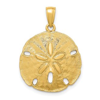 Diamond2Deal 10k Yellow Gold Polished S Dollar Charm