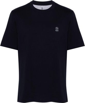 Brunello Cucinelli Logo Cotton T-Shirt