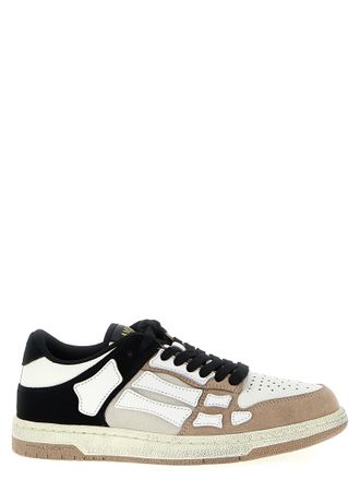 Amiri Mens Distressed Skel Top Low Sneakers