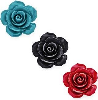 Bling Jewelry Set of 3 Romantic Floral Pins in Multicolor at Nordstrom Rack