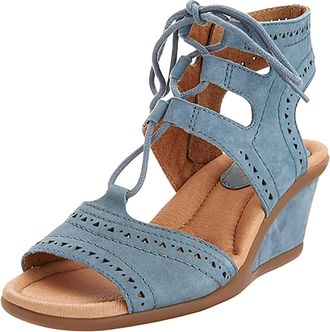 Earth Womens Daffodil Sandal In Dusty Blue