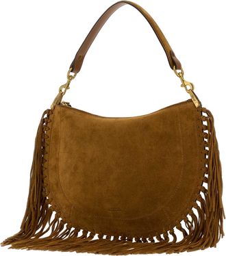 Isabel Marant Womens Brown Suede Oskan Shoulder Bag Cognac Borse A Mano
