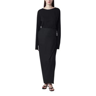Our Legacy Maxi Dresses, female, Black, Size: M Twisted Dress