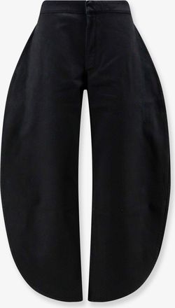 Alaia Pantaloni Petal in black denim - ALAIA - gender_Woman