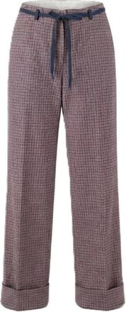 PANICALE Pantaloni a gamba larga - - Trousers - Donna - Marrone - S