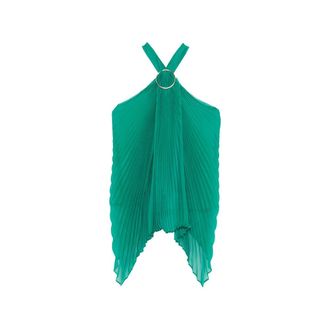 Max Mara Sleeveless Tops, female, Green, Size: 2XS Pianoforte Top