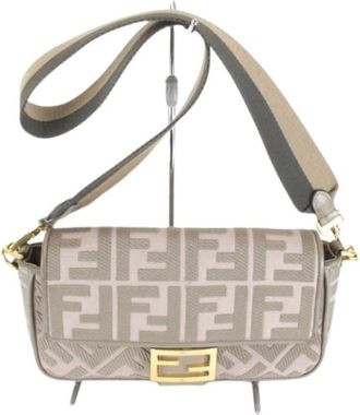 Fendi Pre-owned Vintage Canvas Shoulder Bag - Dames - Vintage Schoudertas - Roze - ONE Size - Vintage