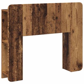 vidaXL Cabecero Con Armario Madera Envejecida Madera De Ingenier&iacute;a Vidaxl