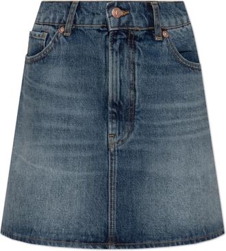 Emporio Armani Denim Rok - Dames - Spijkerrokken - Blauw - S - Denim - Rokken