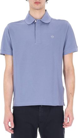 Jacob Cohen Aviation Blue Piquet Cotton Polo Shirt