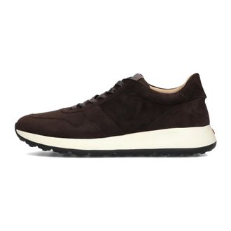 Tod's Schoenen, Heren, Bruin, 44 1/2 EU, Su&egrave;de, Casual Heren Sneakers Bruin Su&egrave;de