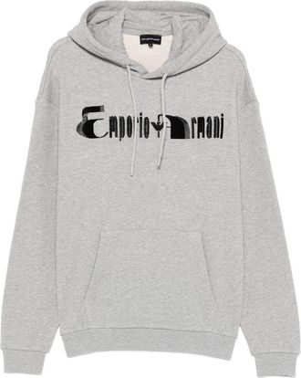 Emporio Armani Mens Logo Cotton Hoodie